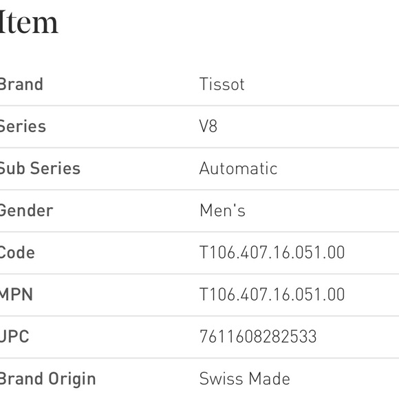 NWT TISSOT V8 SWISSMATIC - Discontinued and Hard to Find - Picture 11 of 16